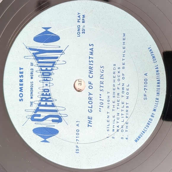 101 Strings Christmas Moods Vinyl Record With Green Cover - Picture 5 of 6